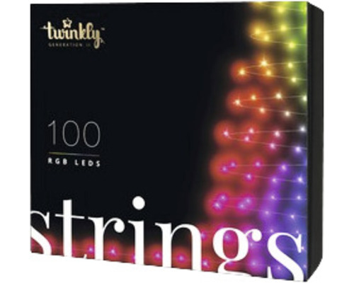 Twinkly LED lichtsnoer Generatie II 100 LED's incl. app-bediening en kleurverandering, veelkleurig