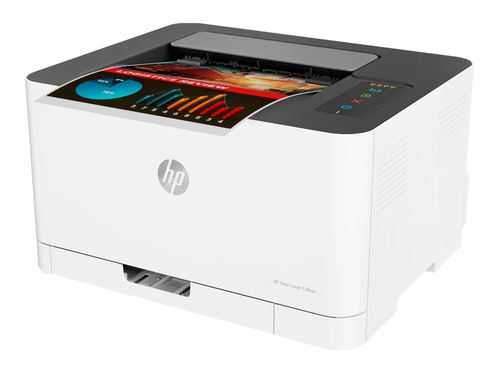 HP Color Laser 150nw - Printer - farve - laser - A4/Legal - 600 x 600 dpi 4 spm (farve) - op til 18 spm - kapacitet: 150 ark - USB 2.0, LAN, Wi-Fi(n)