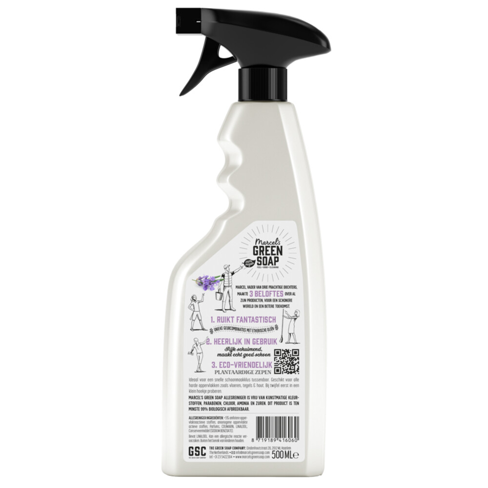 6x Marcel's Green Soap Allesreiniger Spray Lavendel & Rozemarijn500 ml