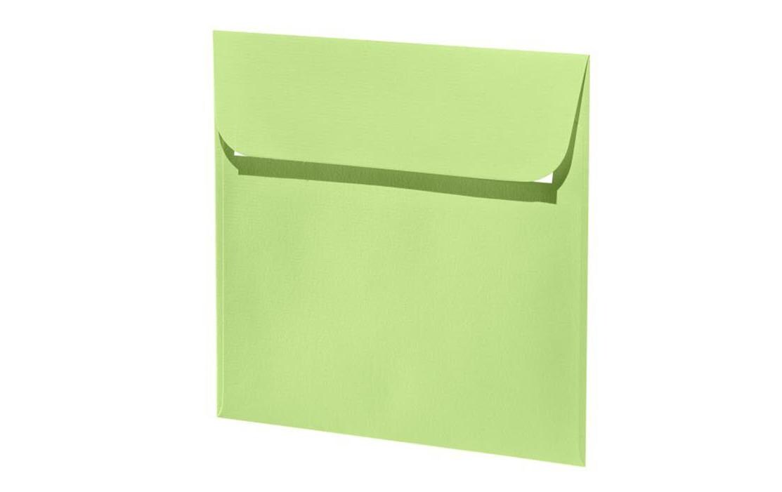 Couvert 1001, 16 x 16 cm, 5 Stück, BirkengrünEdler Briefumschlag