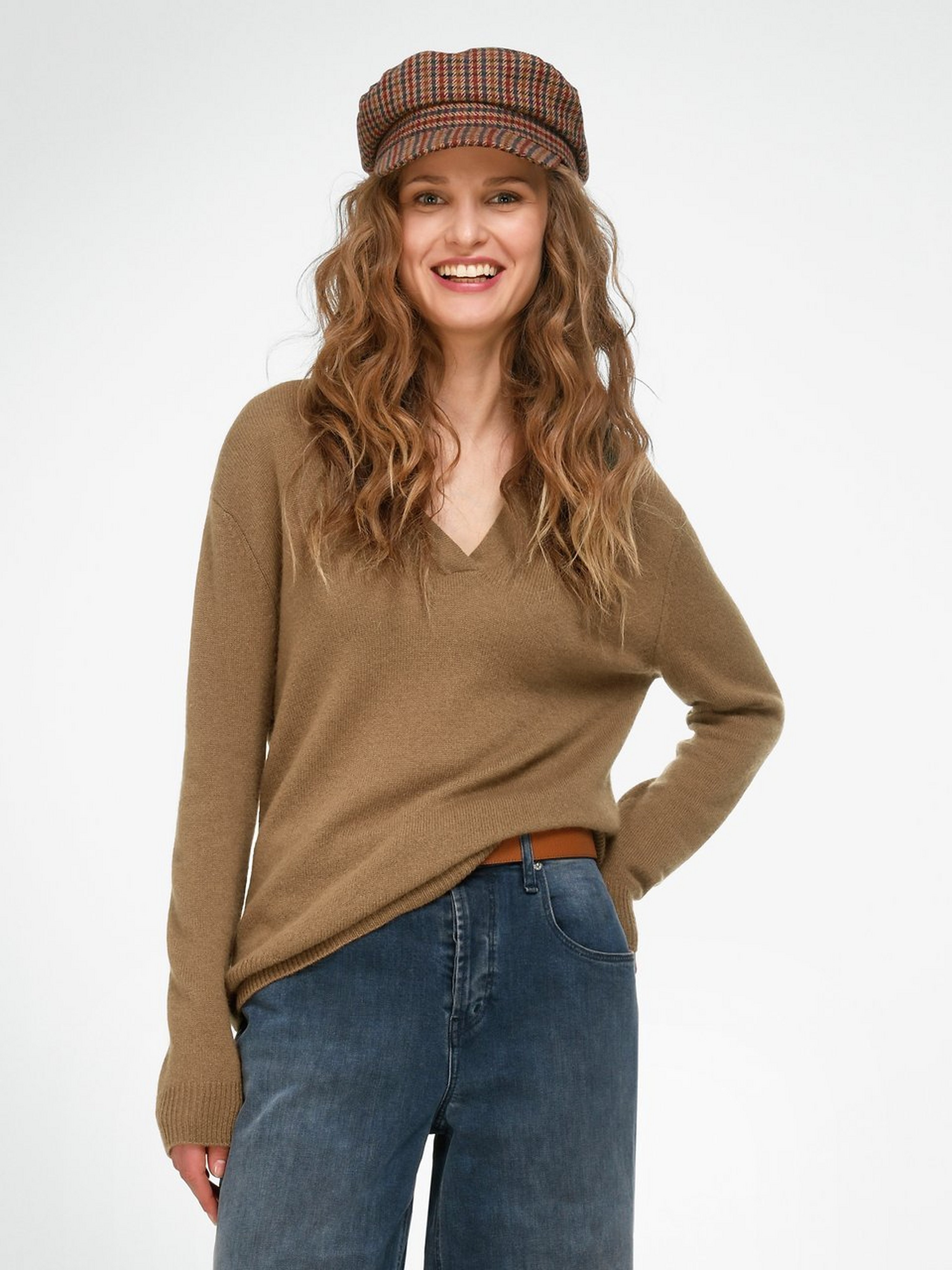 Polo-Pullover aus 100% Premium-Kaschmir