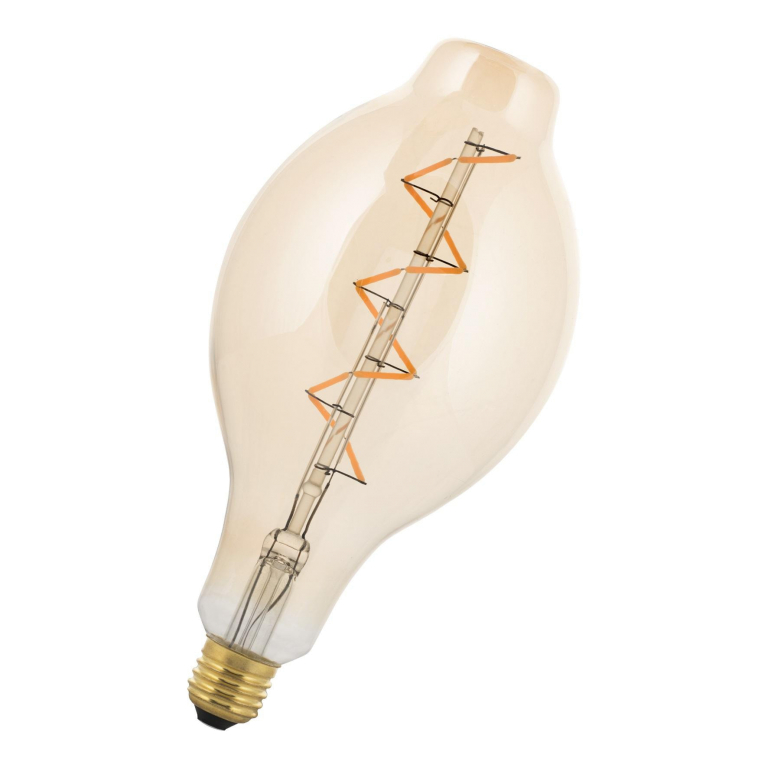 Flinders Big Mami LED Filament lichtbron E27 3W 2000K goud dimbaar
