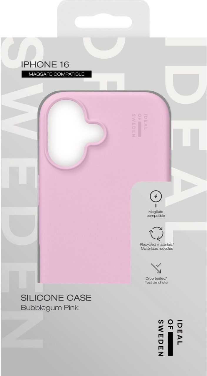 iPhone 16 MagSafe Silikon Hülle Case Recycled (IDSICMS-I2461-498) - Bubblegum Pink