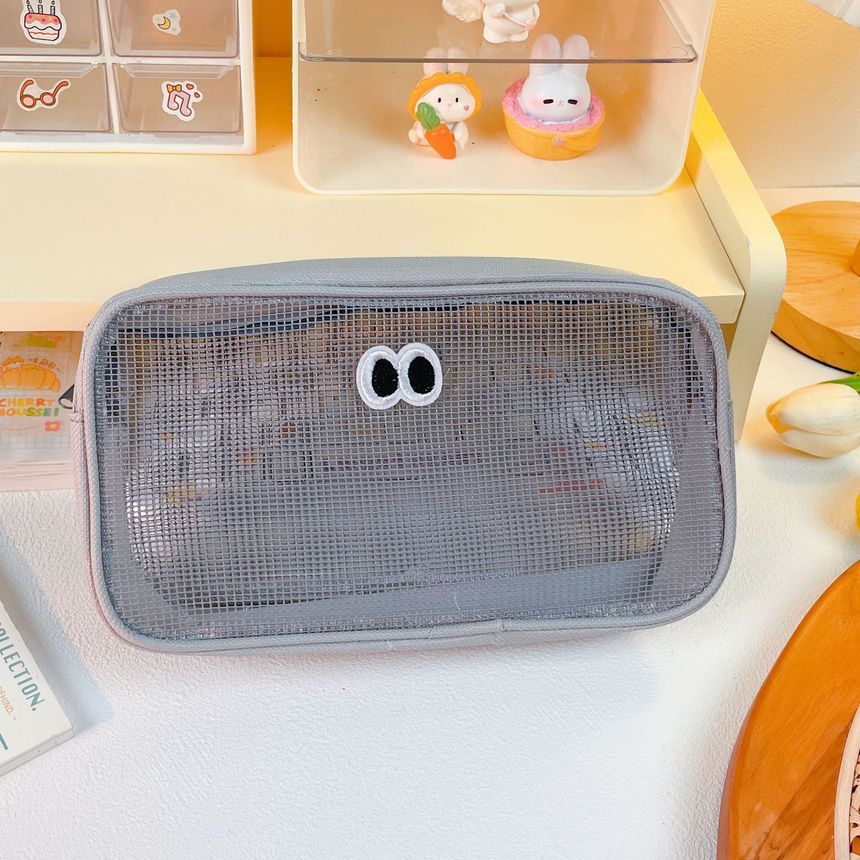 Fenmo - Grote toilettas met ogenprint en mesh
