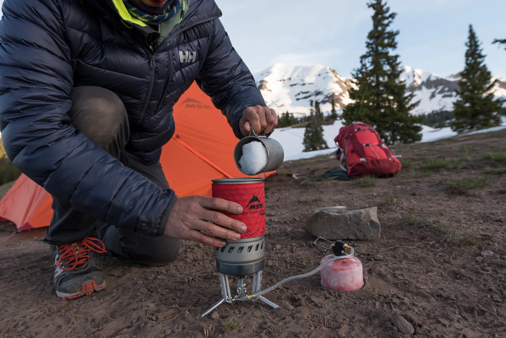 MSR WindBurner Personal Stove System Red