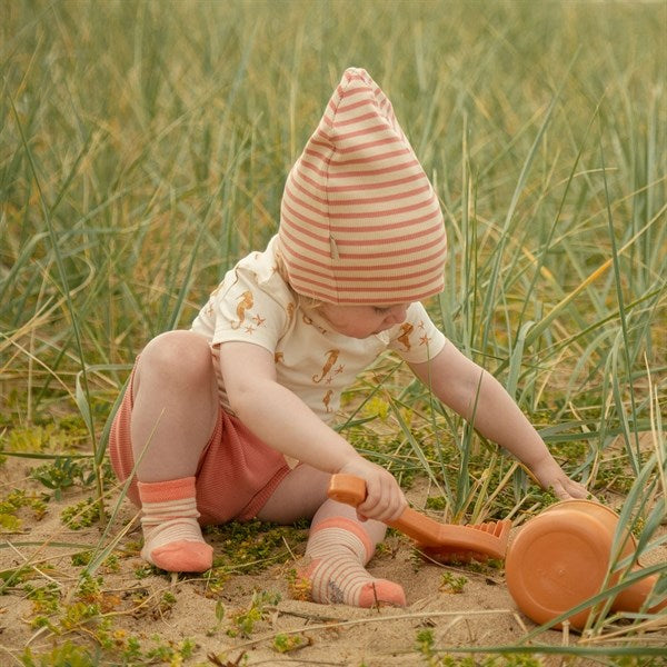 Dark Peach Shorts Modal - Petit Piao → Luksusbaby.dk