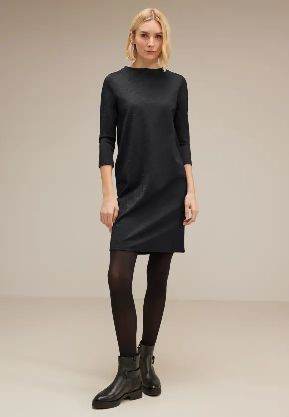 Partykleid mit Stehkragen - Black