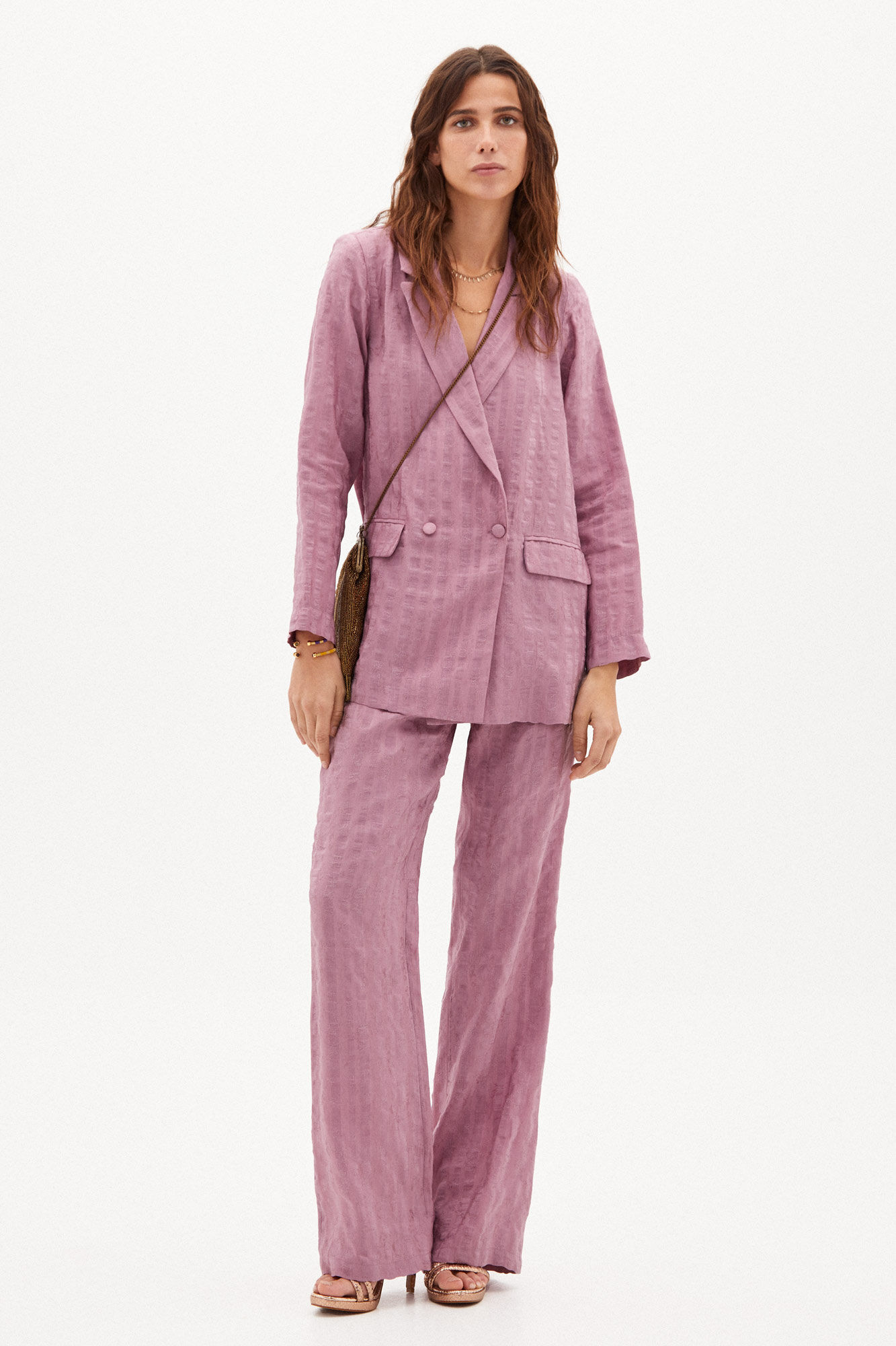 Jaqueta Valeria Jacquard - Rosa