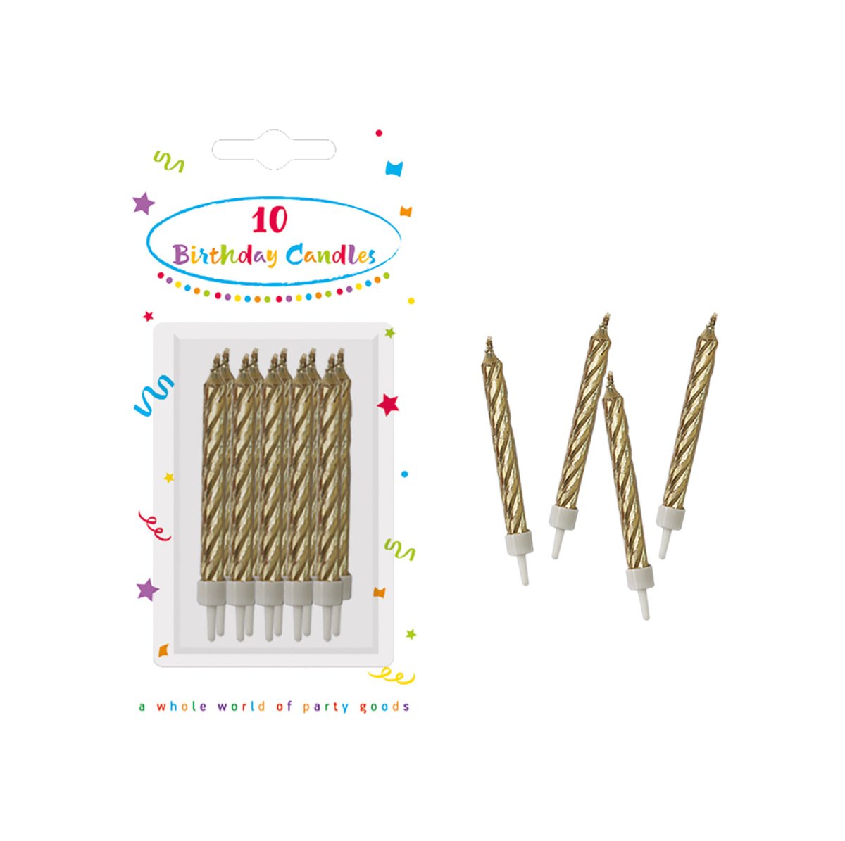 Gouden Kaarsen 10st