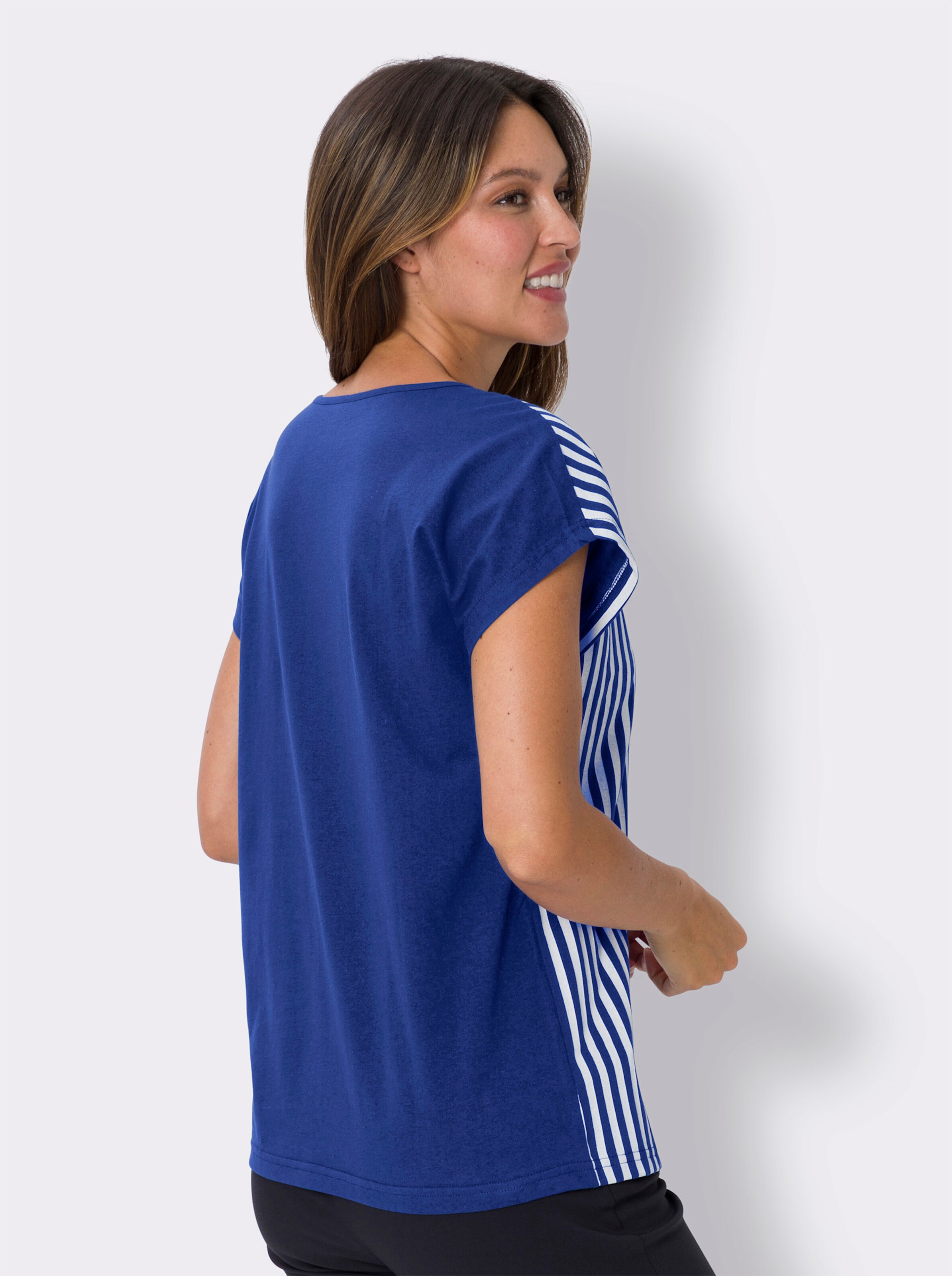 Streifenshirt aus reiner Baumwolle