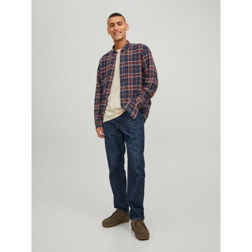 Jack & Jones - 12209098 CLASSIC CHECK-HAWAIIAN Azul