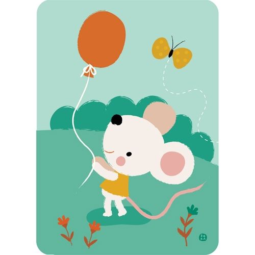 By bora ansichtkaart - muis