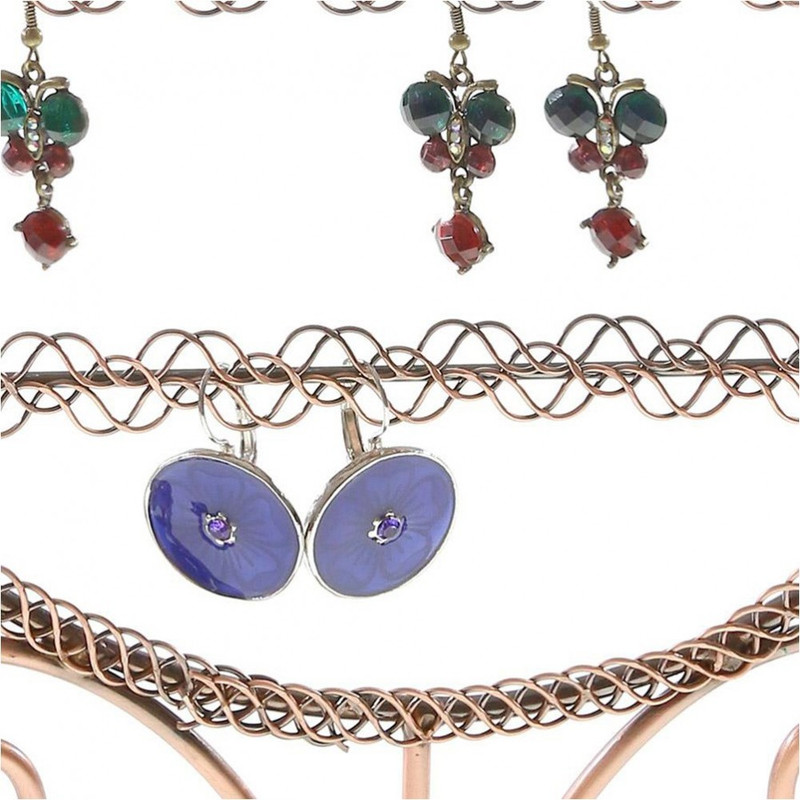 Porte bijoux presentoir boucle d'oreille sweet mirror (24 paires) Cuivre