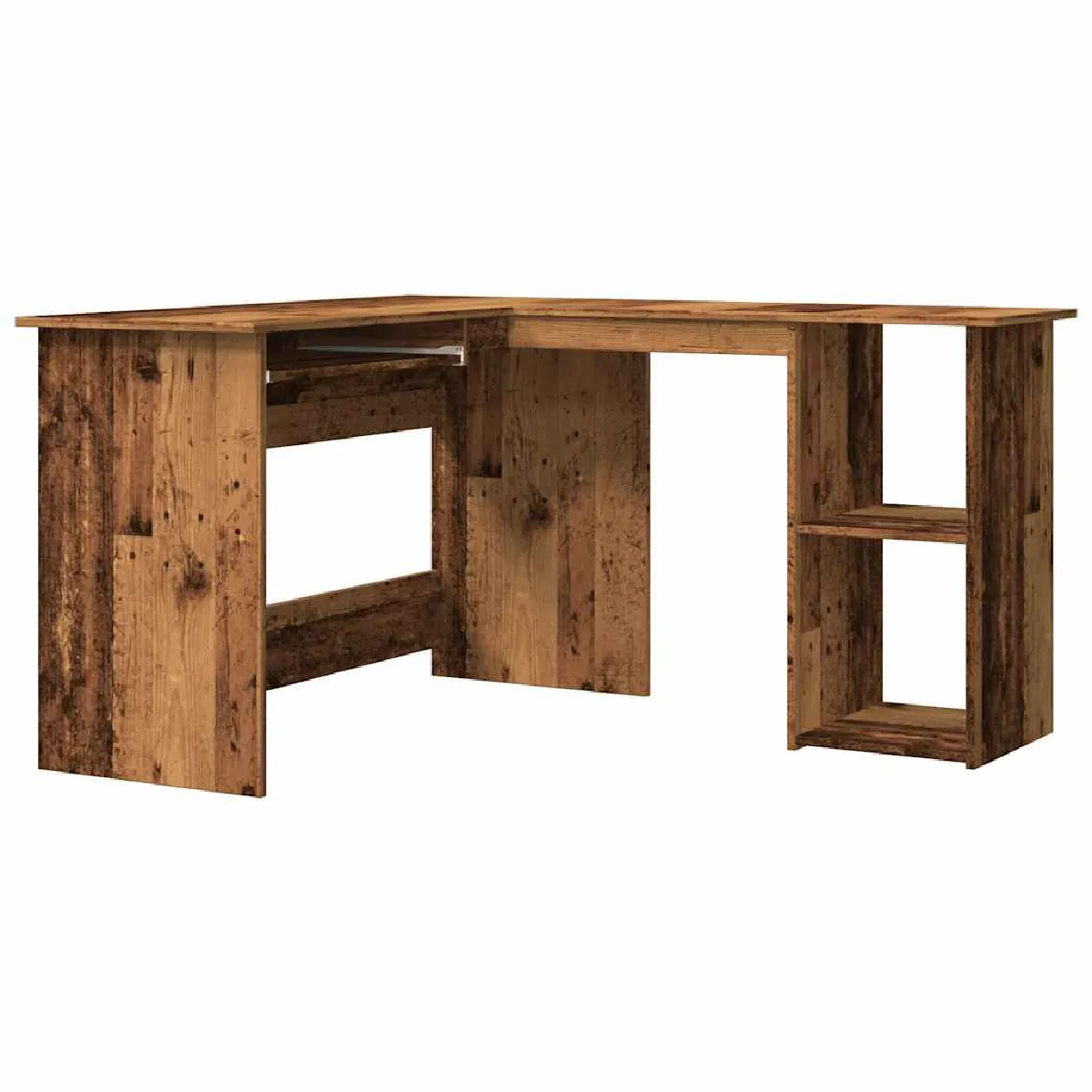 VIDAXL Bureau d'angle - Vieux Bois