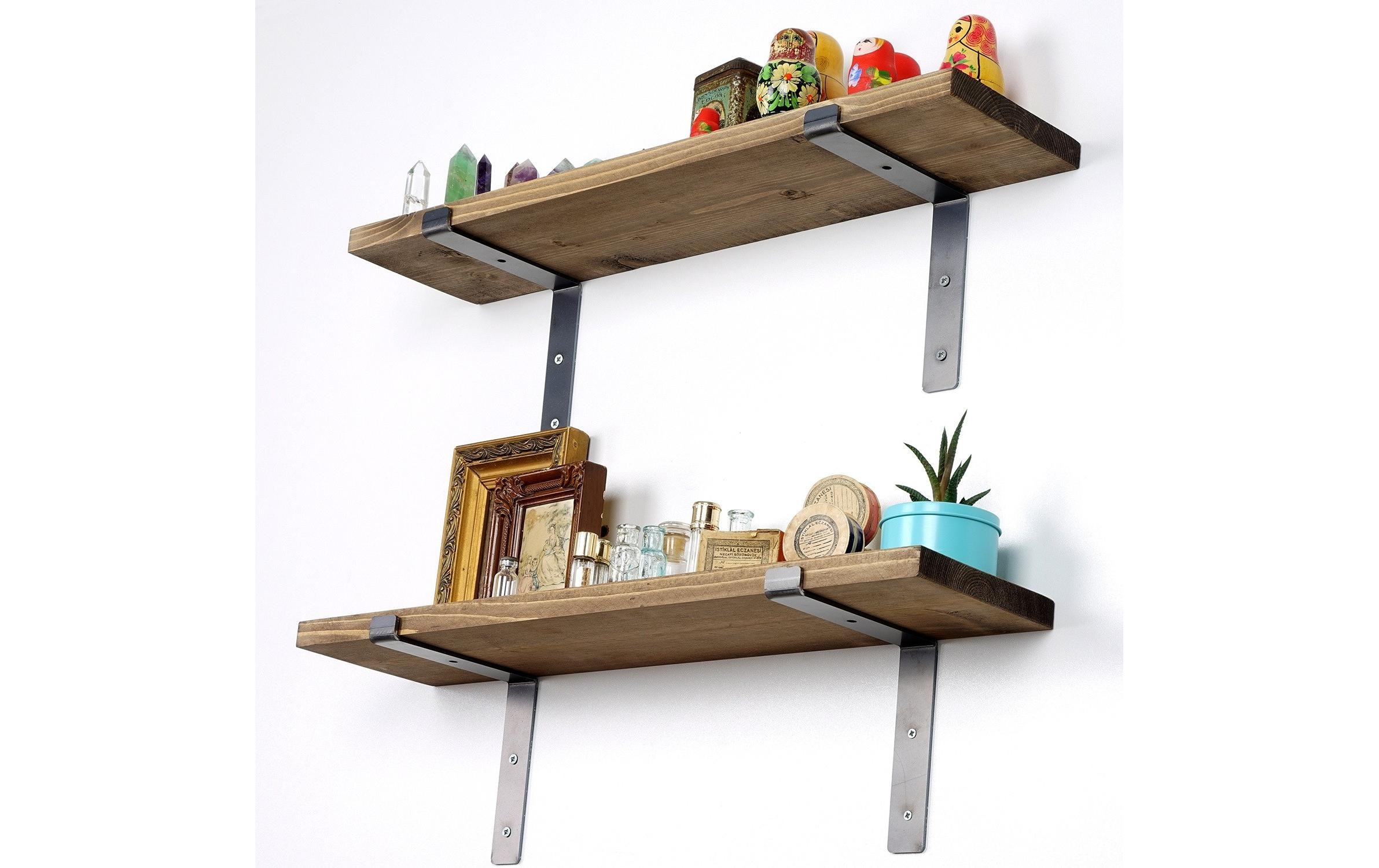 WOODY FASHION Wandregal »LAM006 2 Stück«