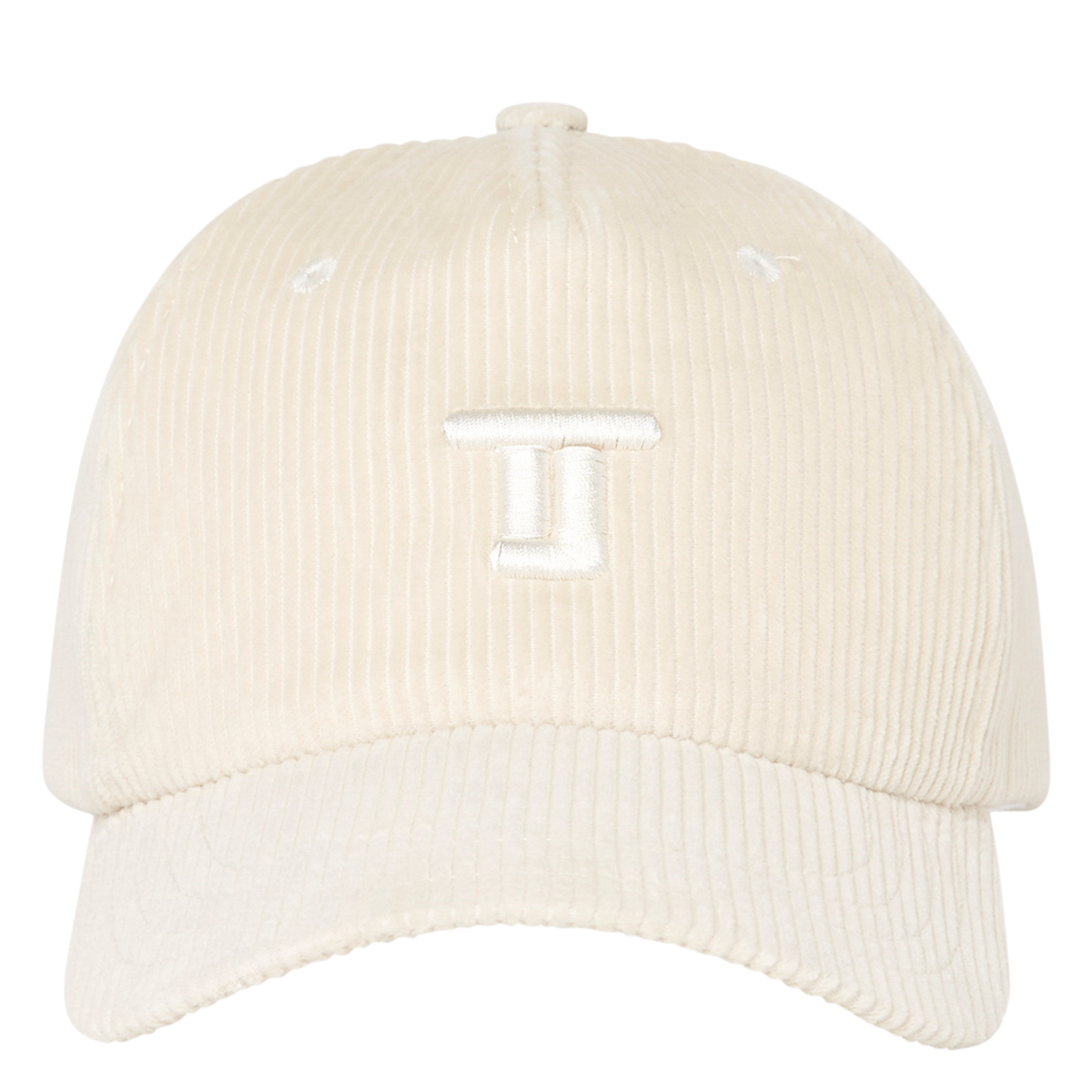CAROLE - Casquette brodée en coton | Beige