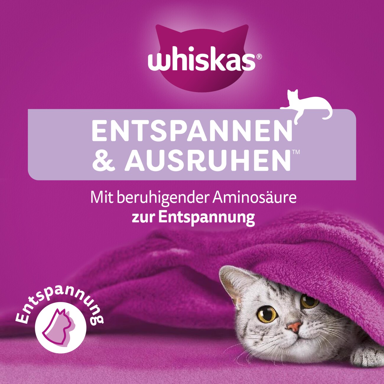 Whiskas Snack Relax & Unwind mit Huhn 8x45 g