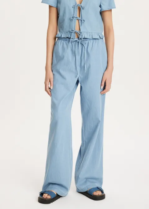 Chambray broek blauw (BLW.USM)
