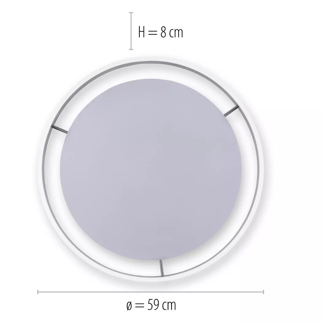 LED-Deckenleuchte Q-Vito