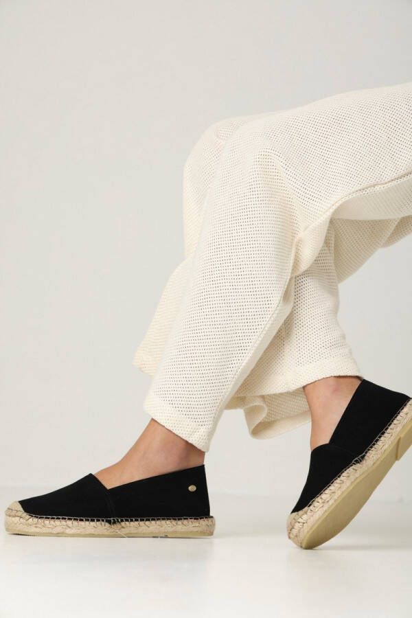 FRED DE LA BRETONIERE Espadrilles Dames Mili Ana Maat: 37 Materiaal: Suède Kleur: Zwart