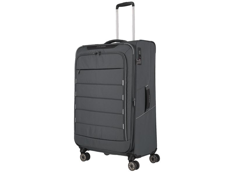 travelite Skaii Trolley L erweiterbar, Grau Reisekoffer
