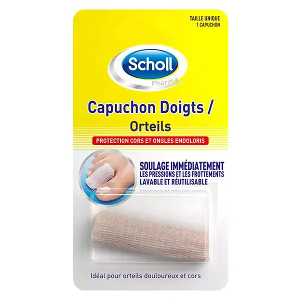 Protetor de dedo Scholl para calos e unhas doloridas