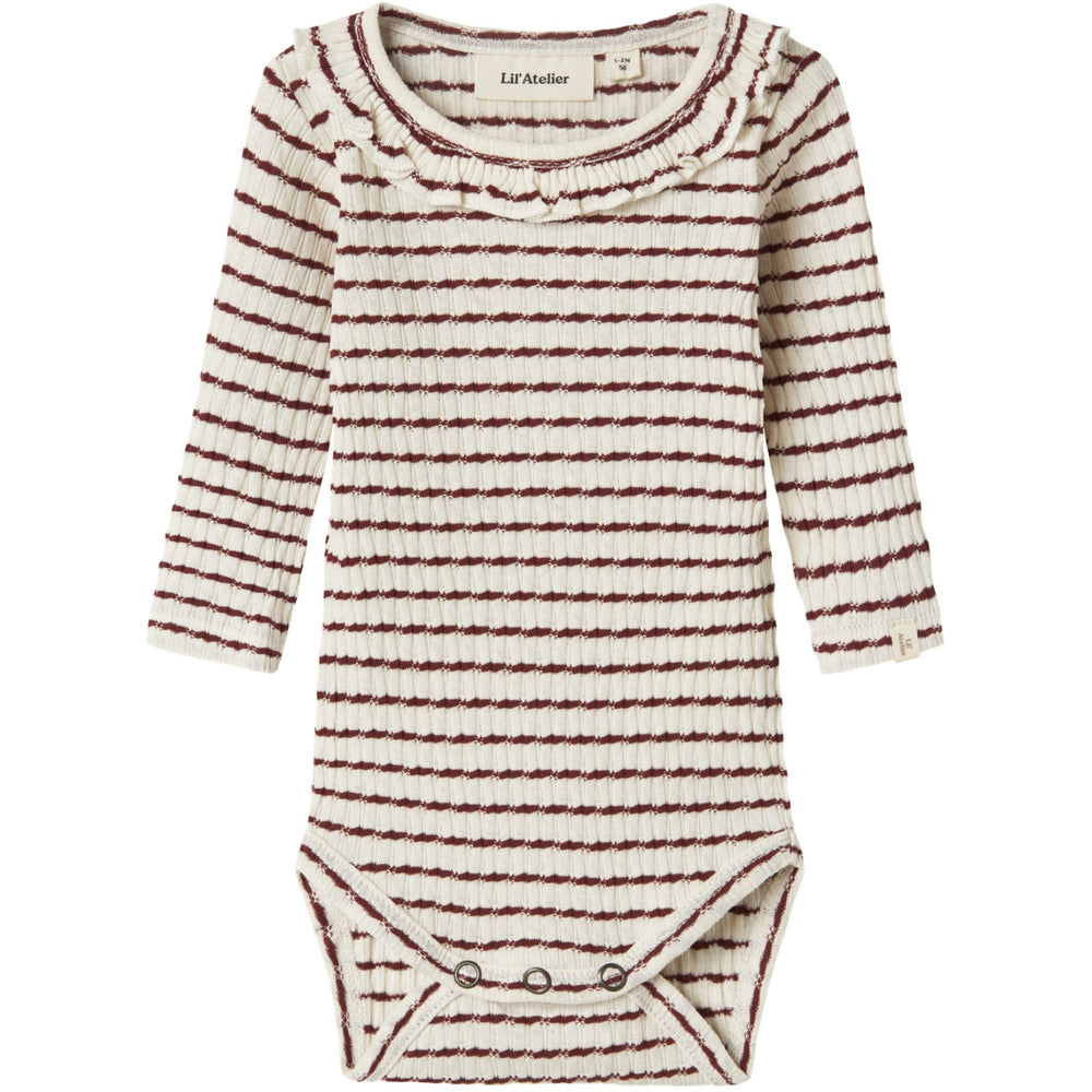 Køb Lil'Atelier Hot Chocolate Nbfosophia Ls Slim Body Lil