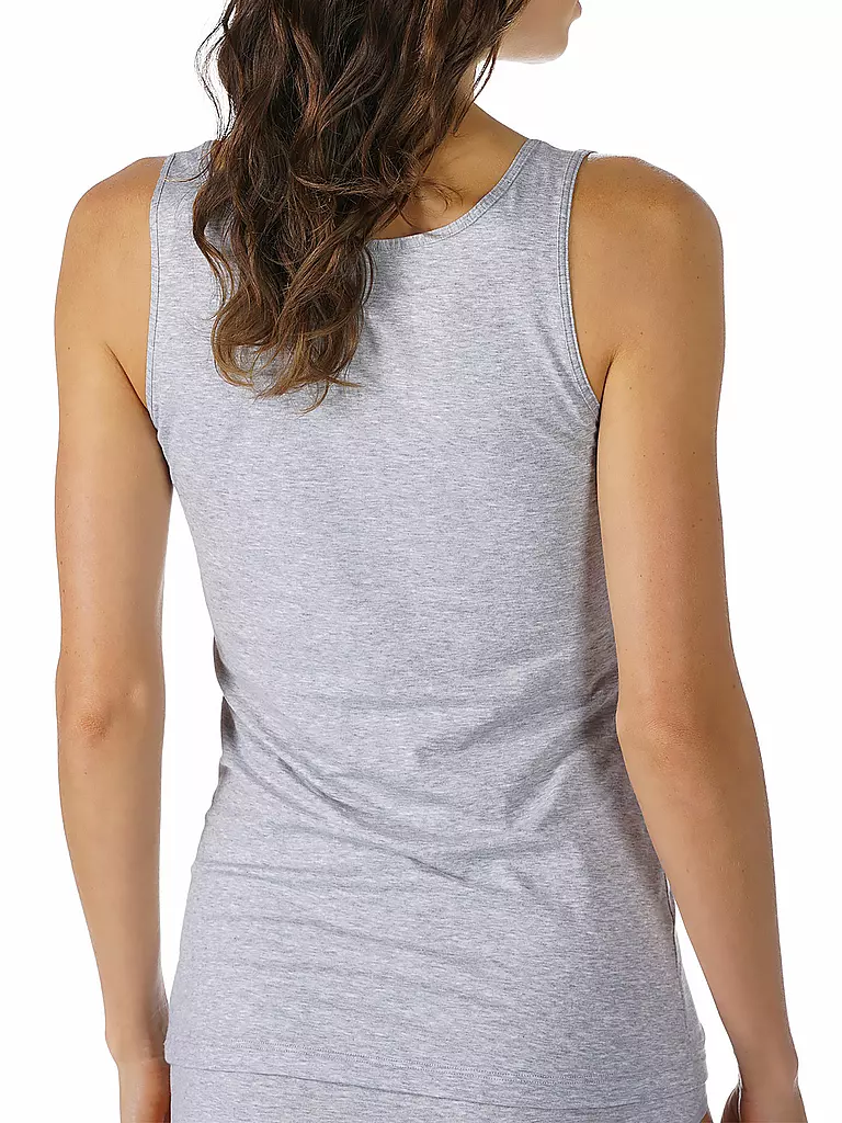 MEY Top - Unterhemd PURE light grey melange grau