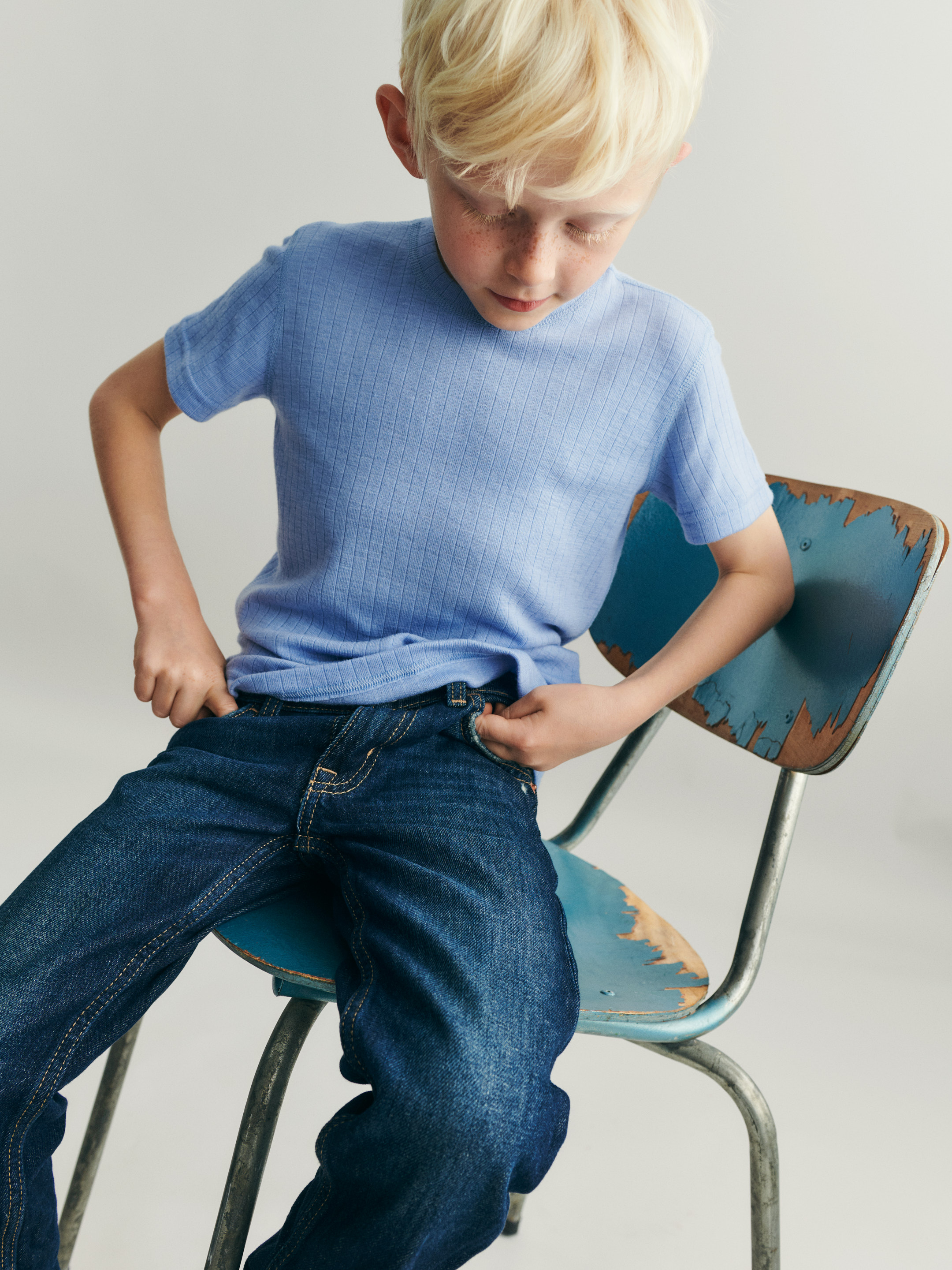 T-shirt van merinowol voor kinderen