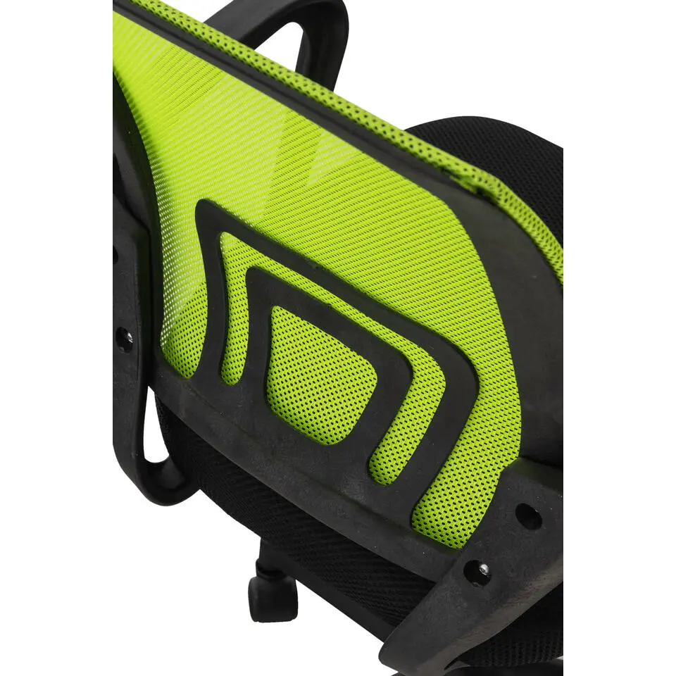 CLP Bureaustoel Auburn zwart Frame - Microfiber - groen
