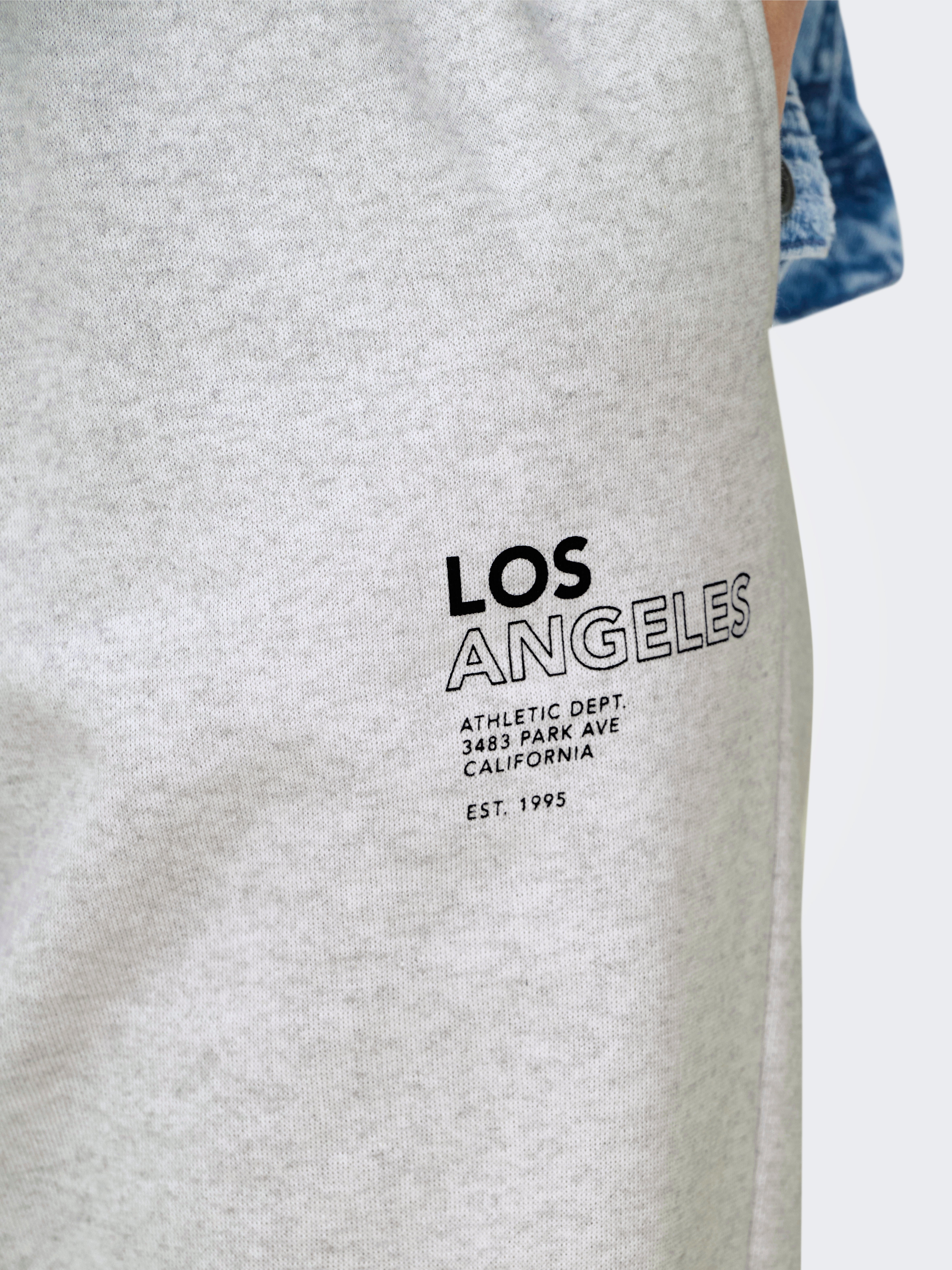 ONLDAZE Weiter Beinschnitt Jogginghose Light Grey Melange