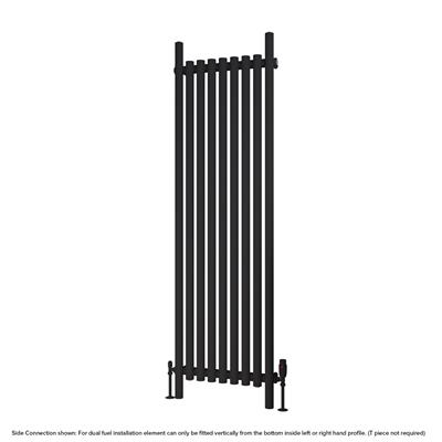 Eastbrook Lambourne horizontale radiator 55x180cm 1146W zwart mat