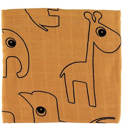 Done By Deer Stofbleer - 3-pak - 70x70 cm - Deer Friends Mustard