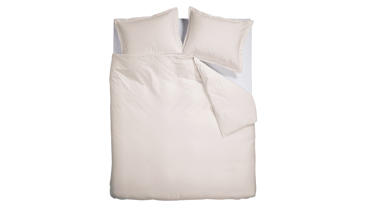 Dekbedovertrek Satin Uni off-white