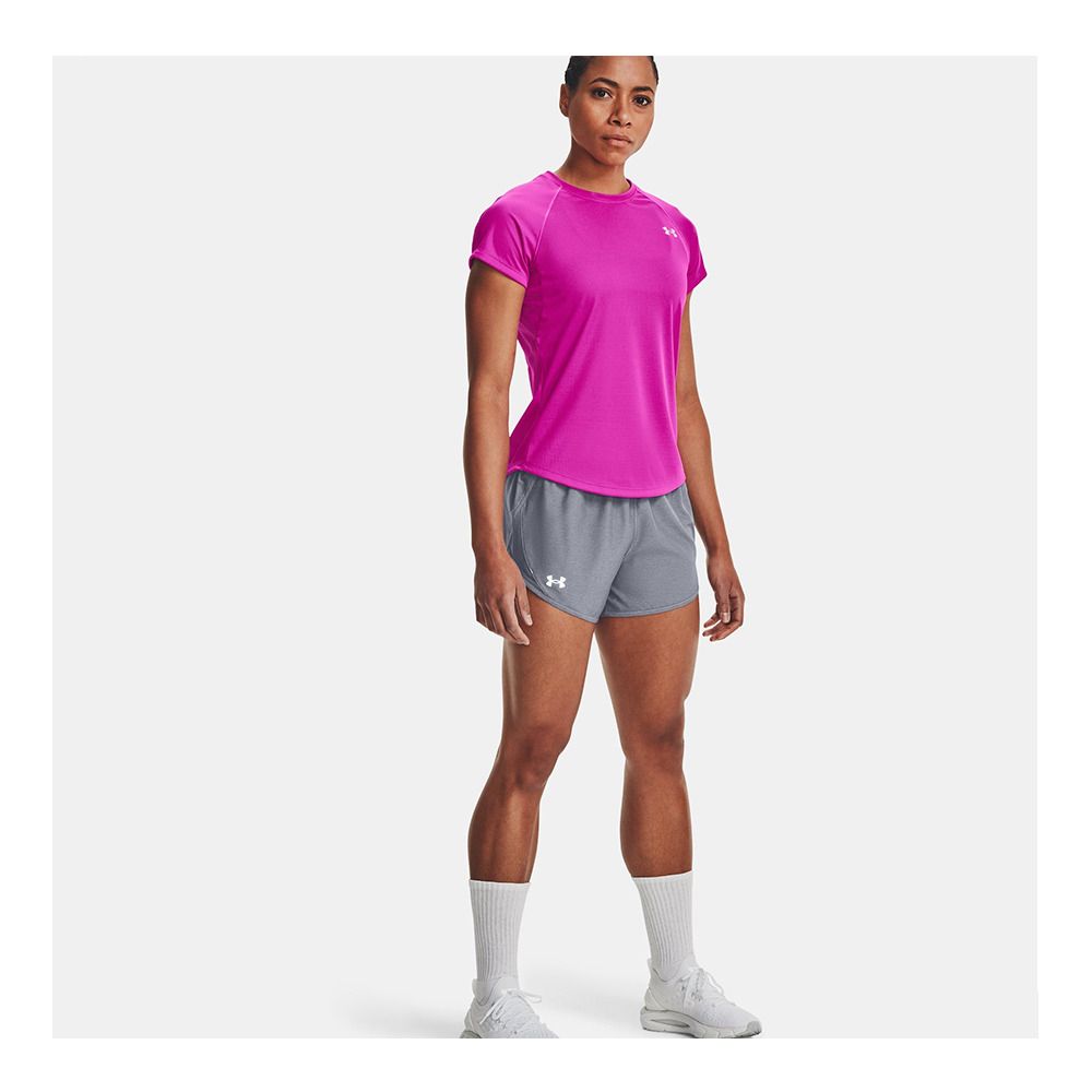 Under Armour FLY BY 2.0 - Short Femme gray