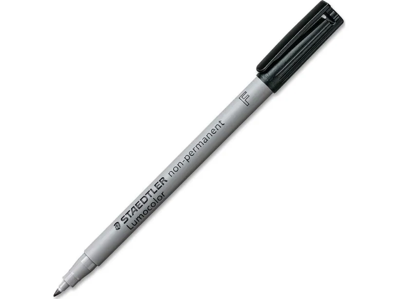 Staedtler Lumocolor sort F 0,6 mm 316-9 non-permanent - (10 stk.)