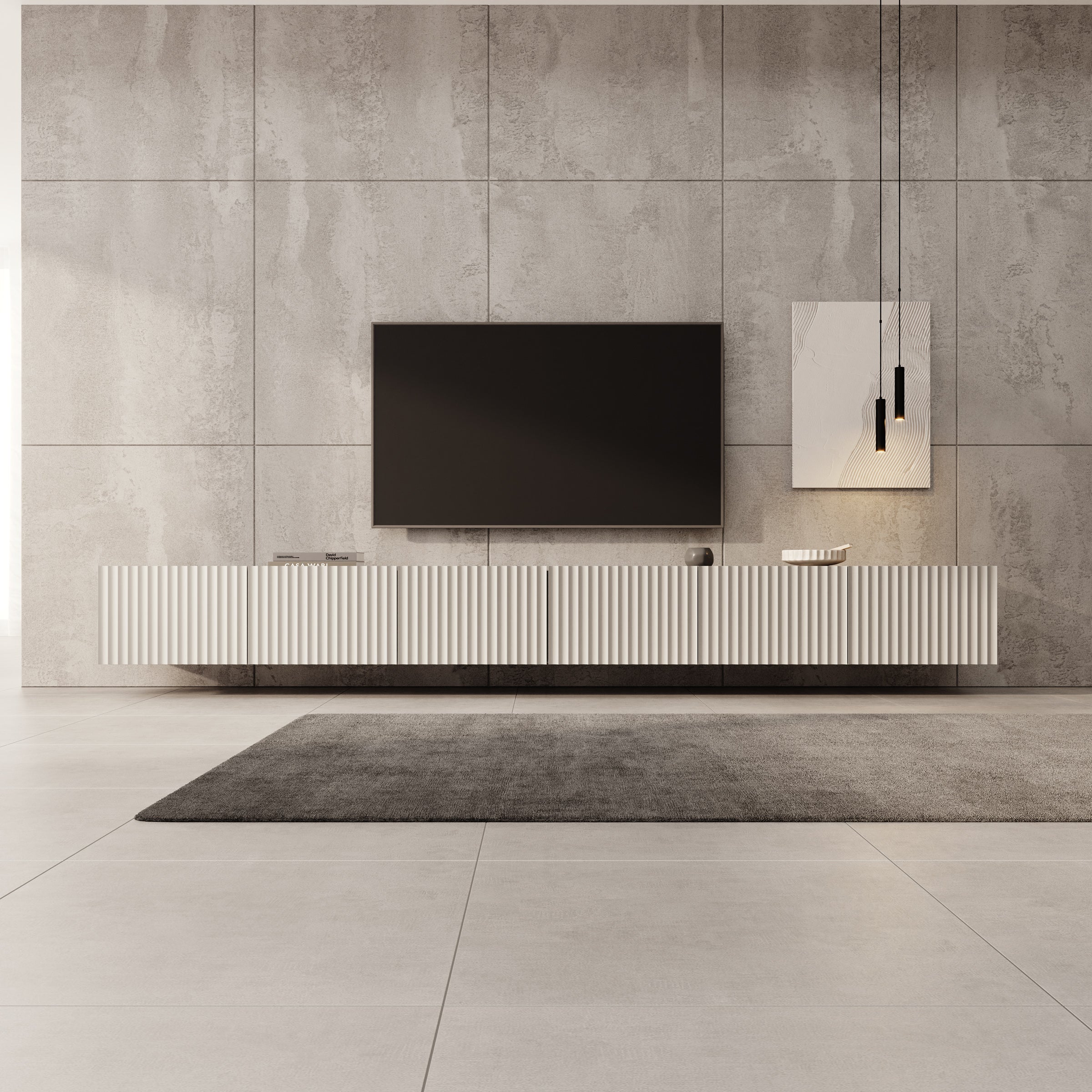 Meubella - TV-Meubel Pepinos - Beige - 300 cm