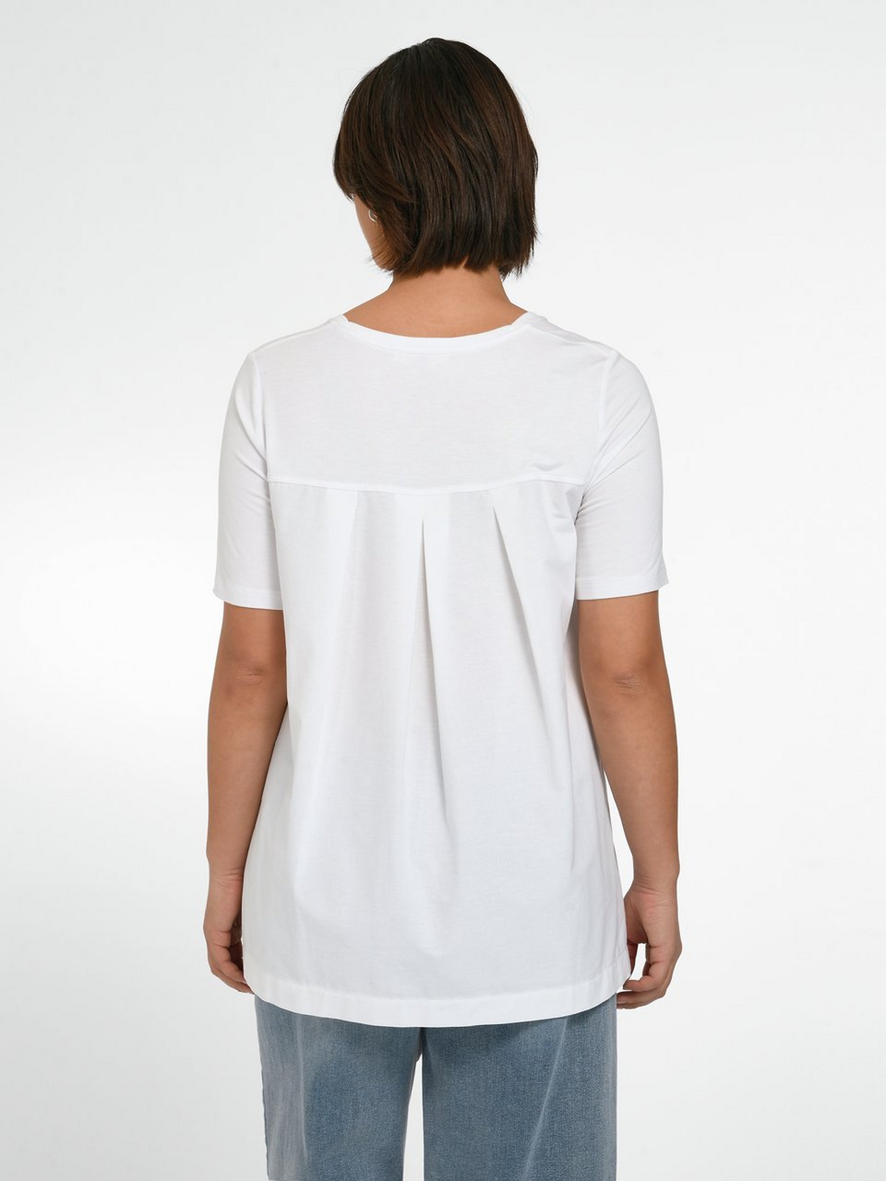 Rundhals-Shirt mit 1/2-Arm