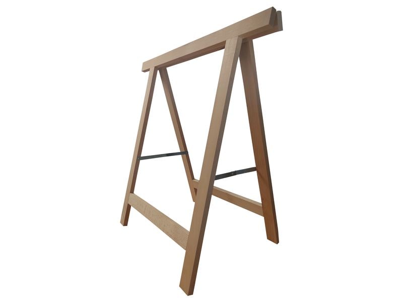 Holz Zollhaus Bockleiter aus Buche 75 x 75 cm, Naturfarben Arbeitsbock