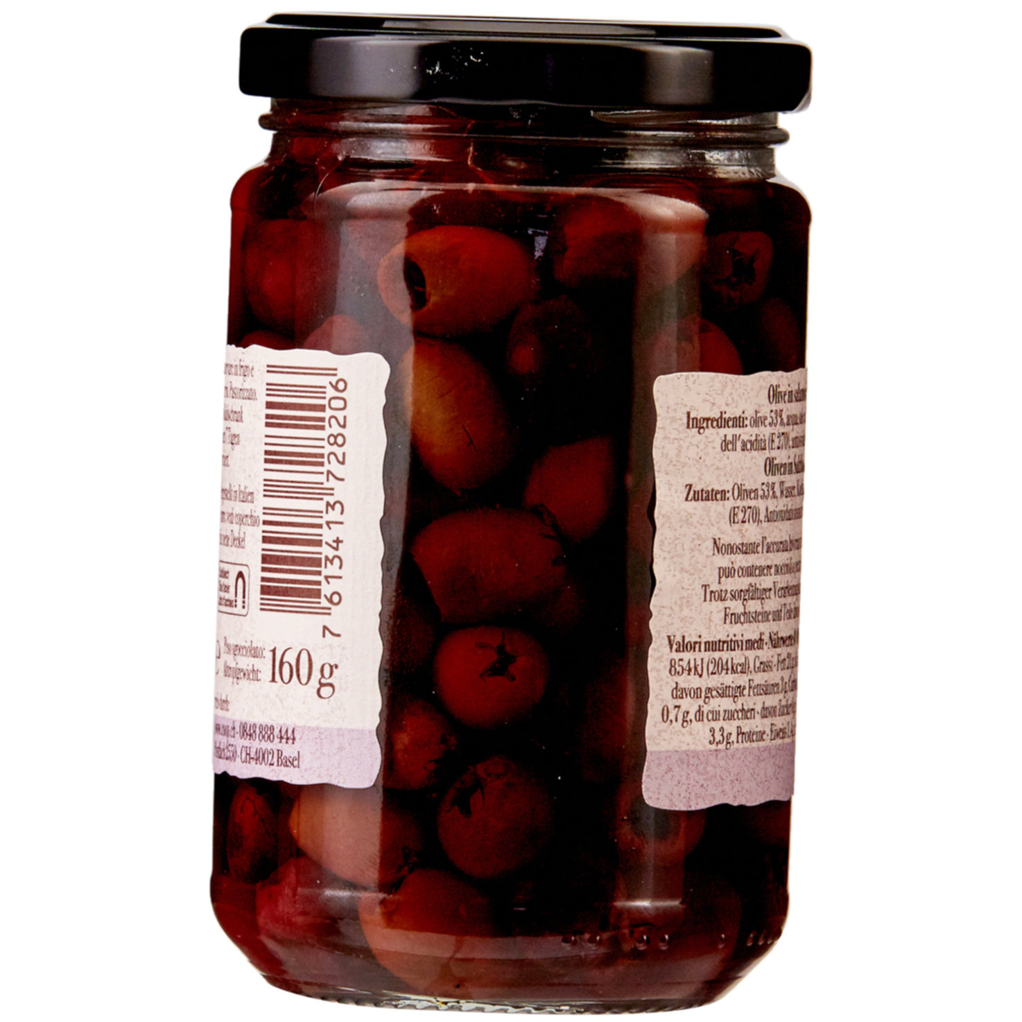 Sapori d'Italia Olive nere denocciolate