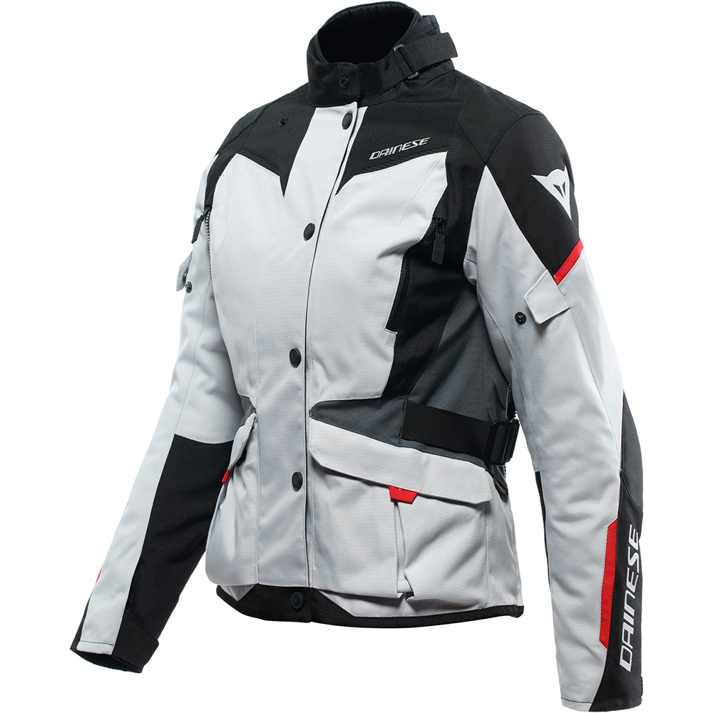 Dainese - Veste femme Tempest 3 D-Dry® Lady Gris Clair / Noir / Rouge