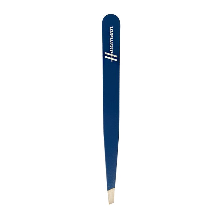 Hausmann Pinzette schräg blau 1 Stk
