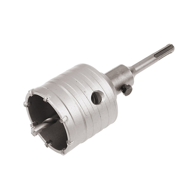 Trépan avec foret pilote Erbauer pour brique Ø.65 mm