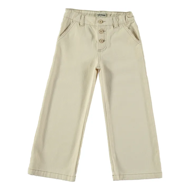 Tocoto Vintage Pantalon Vintage Palazzo | Ecru