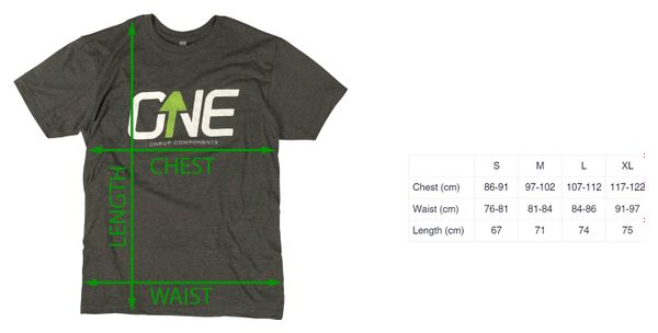 T-Shirt OneUp Logo Noir Heather