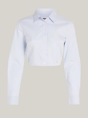 Camisa cropped com costas abertas
