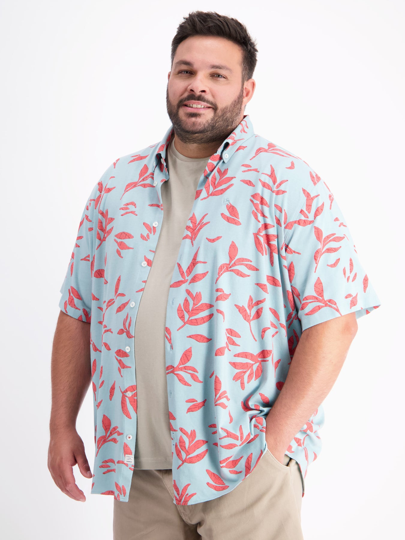 Kurzarmhemd mit floralem Print