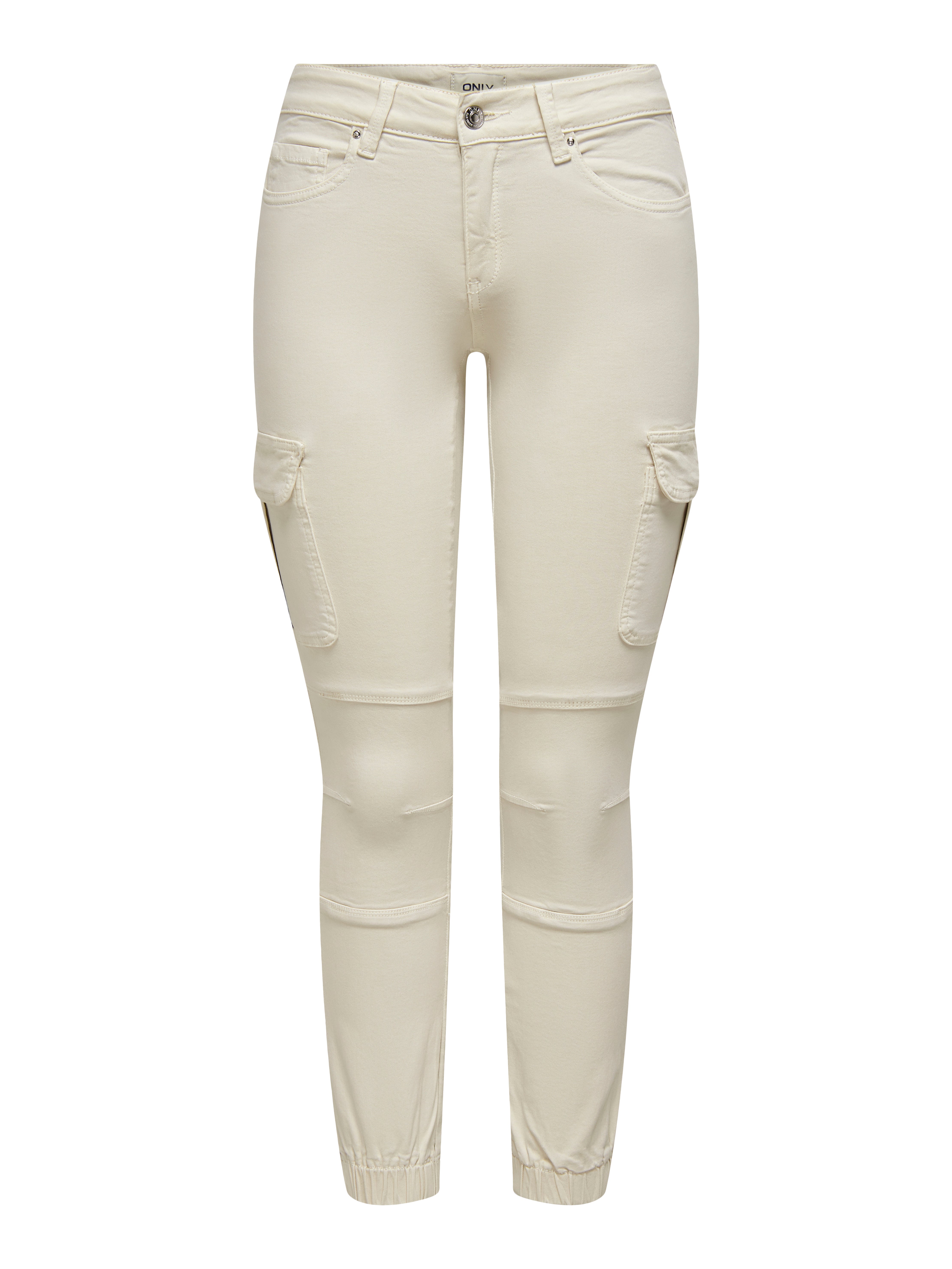 ONLMISSOURI Mittlere Taille Slim Fit Cargo-Hose Pumice Stone