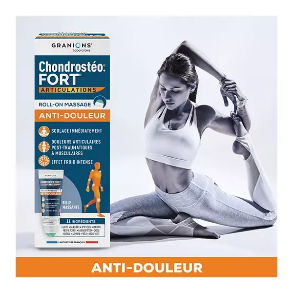 Granions Chondrostéo Fort Roll-on para Massagem Analgésica nas Articulações 50ml
