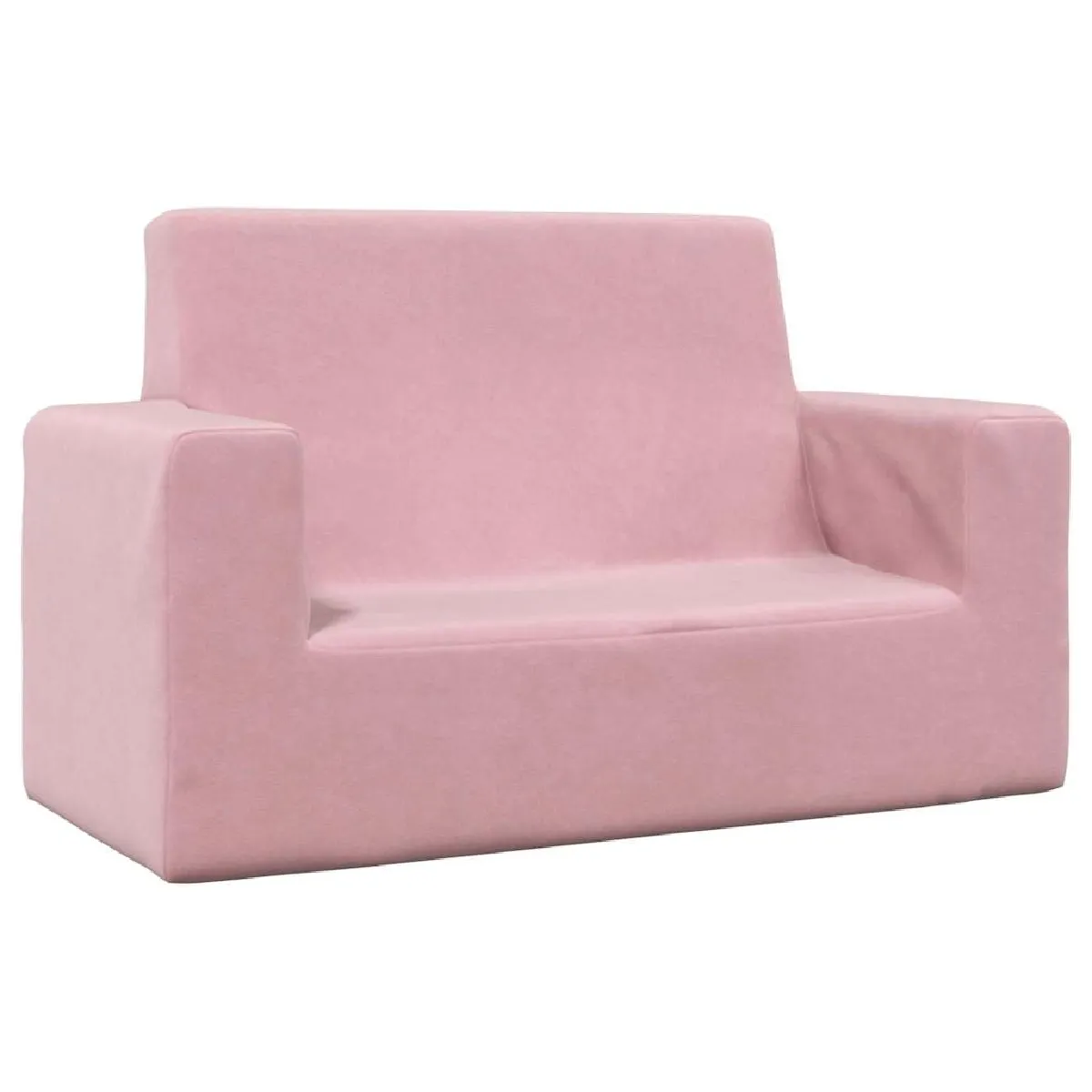 vidaXL Canapé 2 Places Enfant Rose